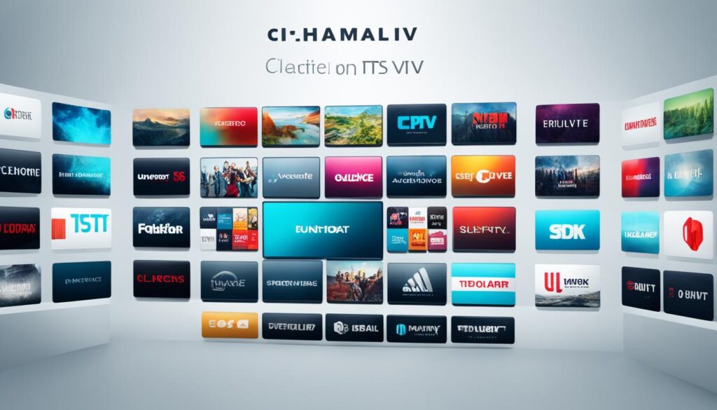 IPTV apps user interface